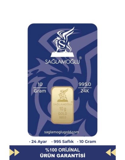 10 Gr 24 Ayar Külçe Altın