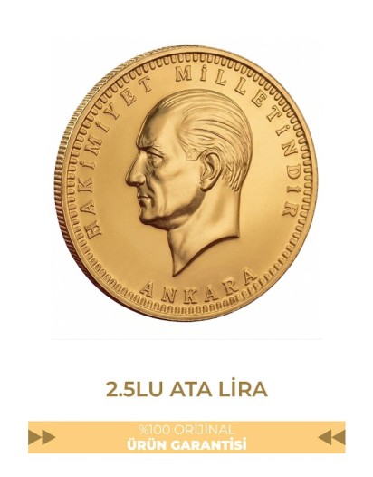 Ata Altın 2.5 'lu Yeni Tarihli (Cumhuriyet Altın)