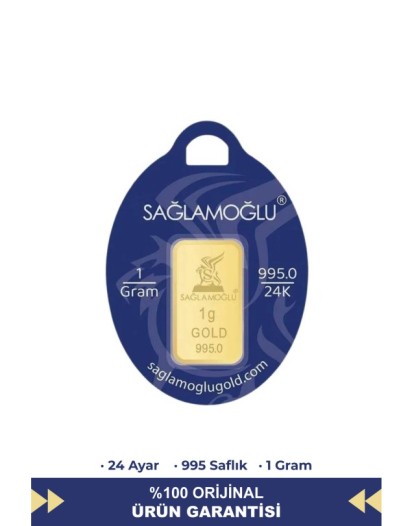 1 Gr 24 Ayar Külçe Altın