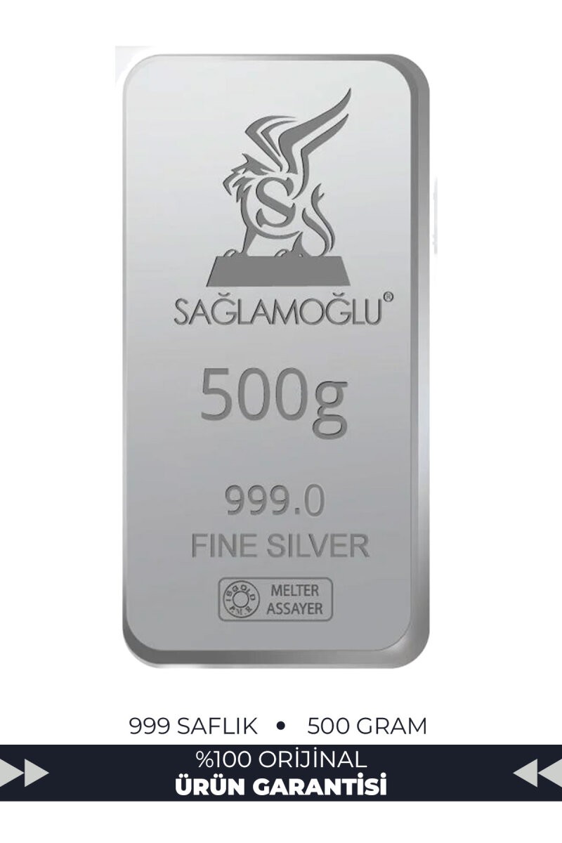 500 Gr Külçe Gümüş