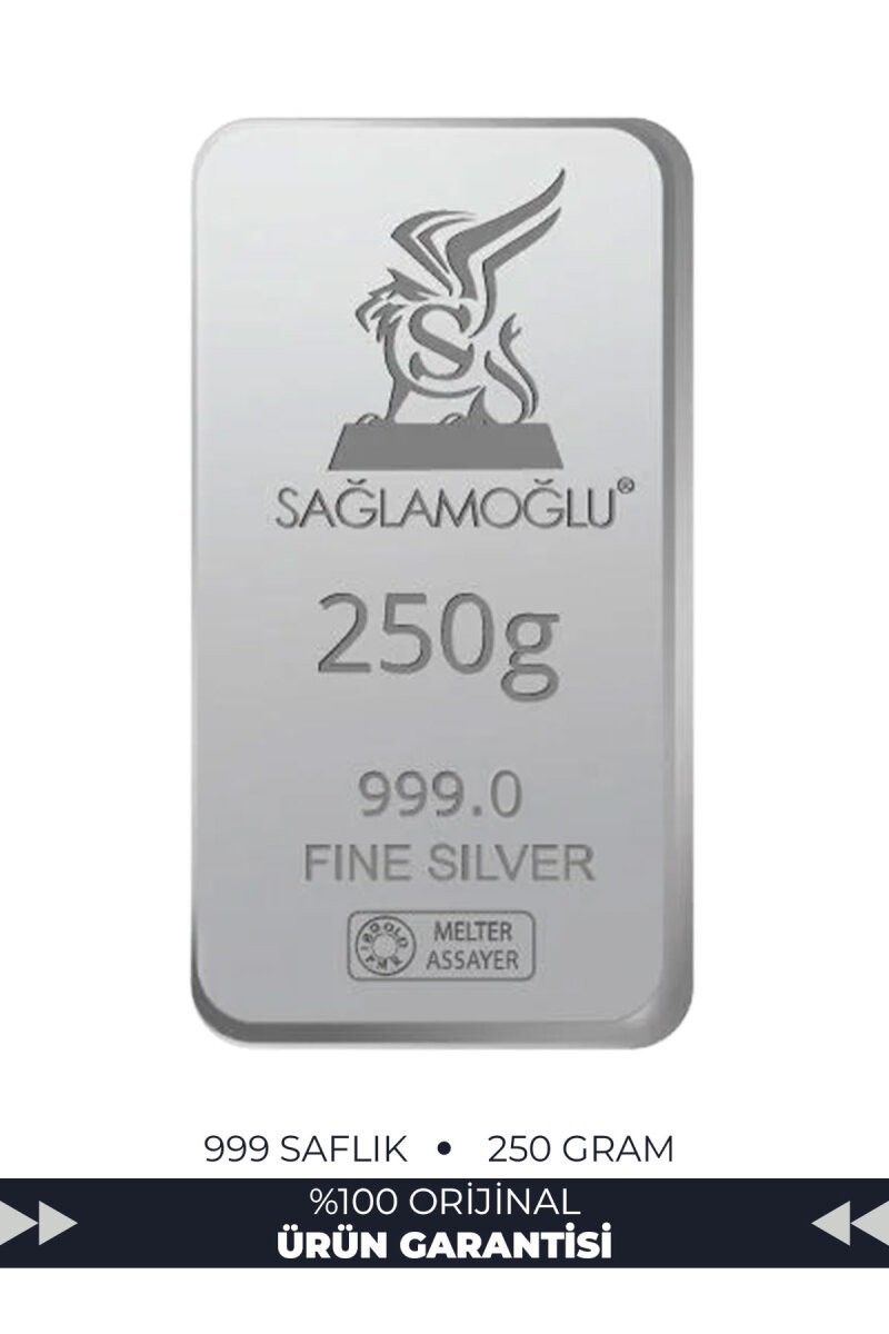250 Gr Külçe Gümüş